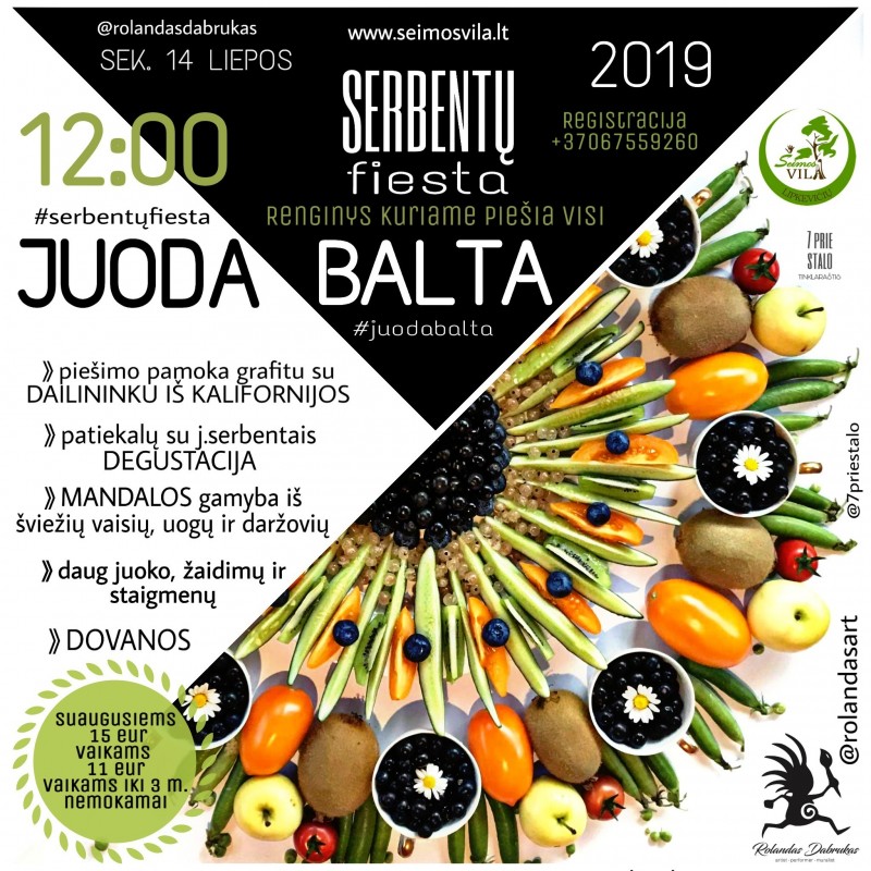 Serbentų fiestą JUODA/BALTA 2019
